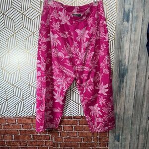 Briggs New York Women Pants & Jumpsuits Capris size 14 pink side zipper